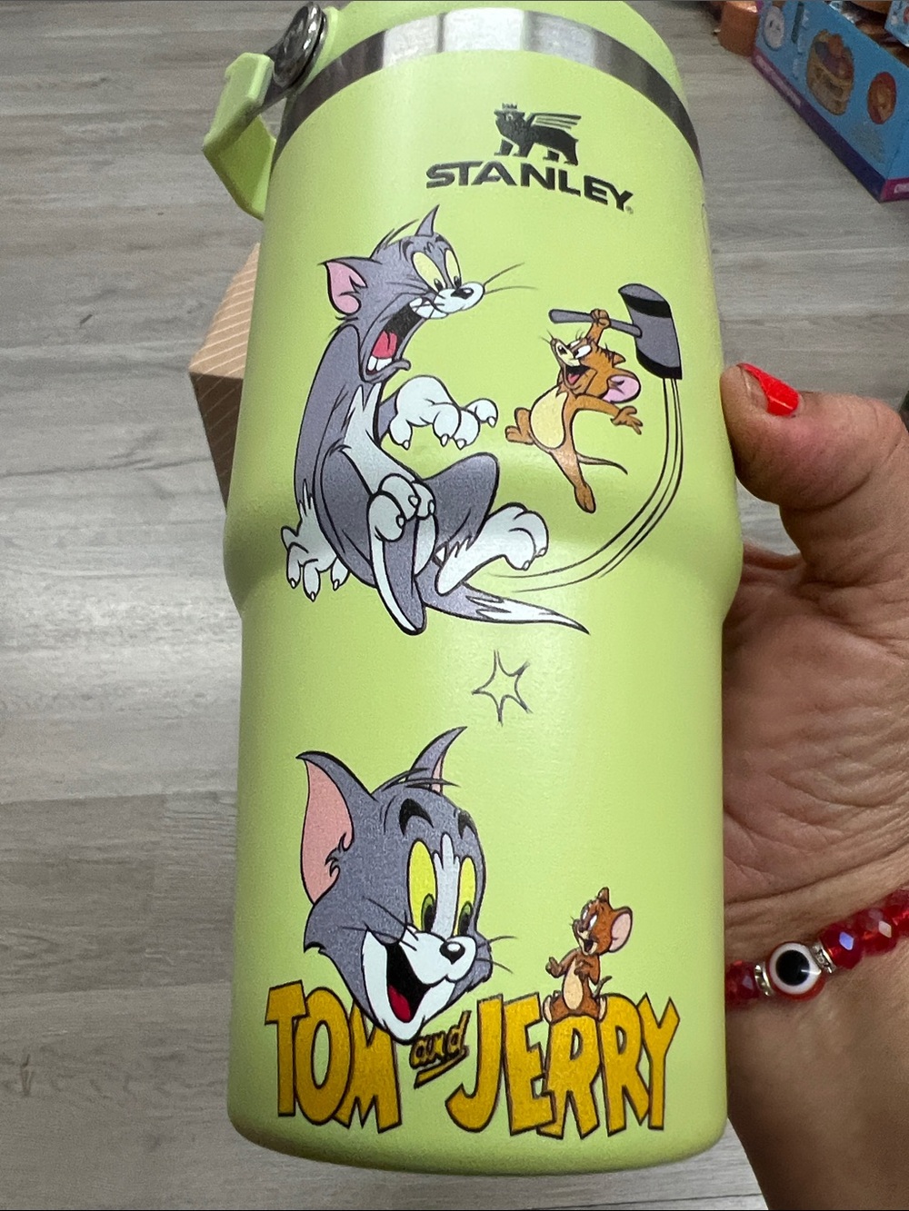 Stanley Lime Green Tom & Jerry Insulated Travel Tumbler - Picture 4 of 8